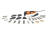 FEIN Multimaster MM 700 Max Top, Utensile multifunzione con 60 accessori, Motore FEIN da 450 W, Sistema antivibrazioni, Attacco portautensile StarlockMax, Sistema di serraggio rapido