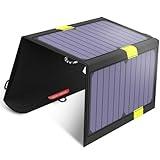 X-DRAGON Solar Ladegerät 20W 2-Port USB Faltbar SunPwer Solar Panel Handy Ladegerät für iPhone, Andriod Smartphone, Tablets, iPad, Samsung usw