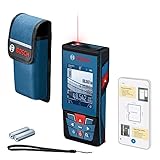 Bosch Professional Laser-Entfernungsmesser GLM 100-25 C (integrierte Kamera, Reichweite: bis zu 100 m, robust, IP54, ± 1,5 mm*, 3X AA-Batterie, Schlaufe, Tasche)