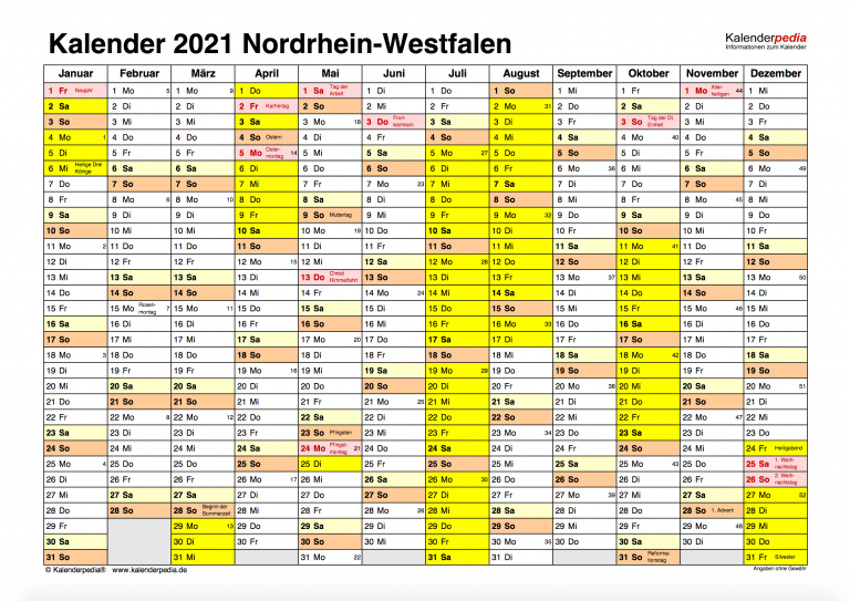 Brückentage 2021 - Schulferien Ferien und Urlaub planen