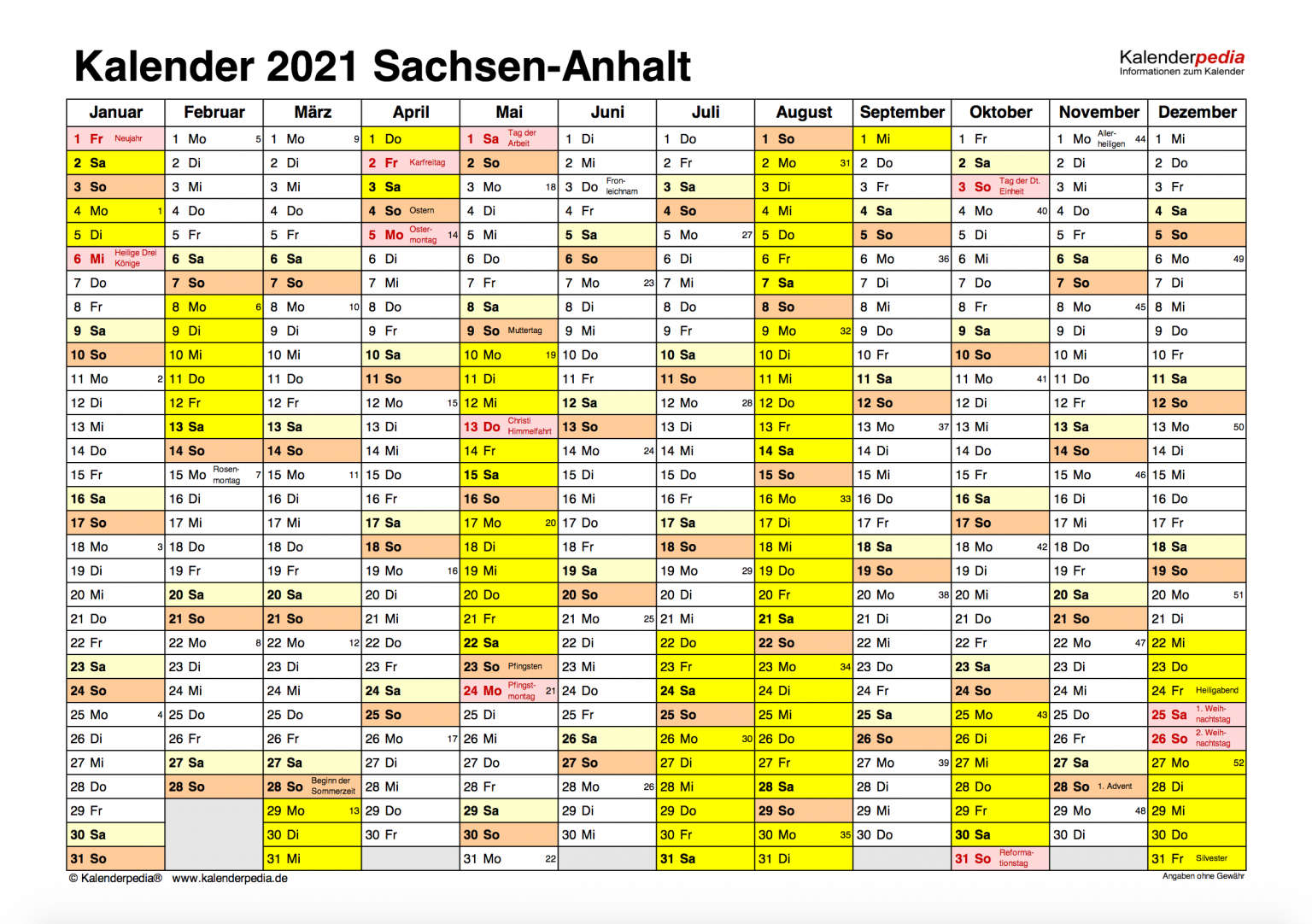 Brückentage 2021 - Schulferien Ferien und Urlaub planen