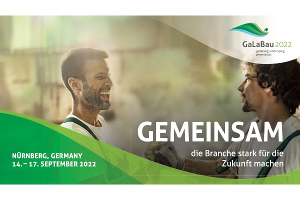 GaLaBau 2022: entdecken Sie auf der internationalen Leitmesse für Urbanes Grün und Freiräume innovative Produkte und Lösungen. Seien auch Sie mit dabei, wenn sich die Garten- und Landschaftsbau-Community vom 14. – 17. September 2022 wieder in Nürnberg trifft!