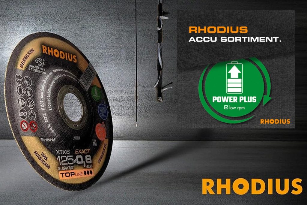Rhodius Power Plus Serie für Trenn- und Schleifscheiben.